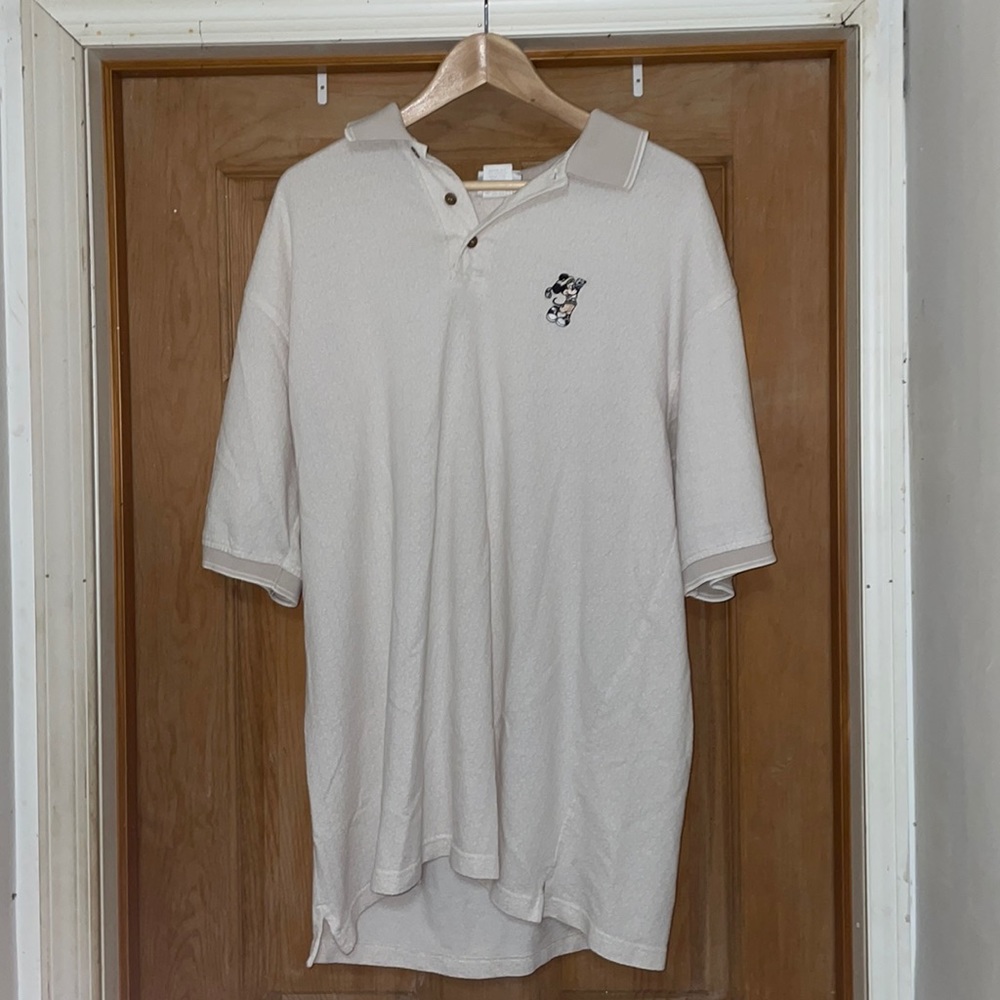 Mens XL vintage golfer Mickey Disney licensed polo